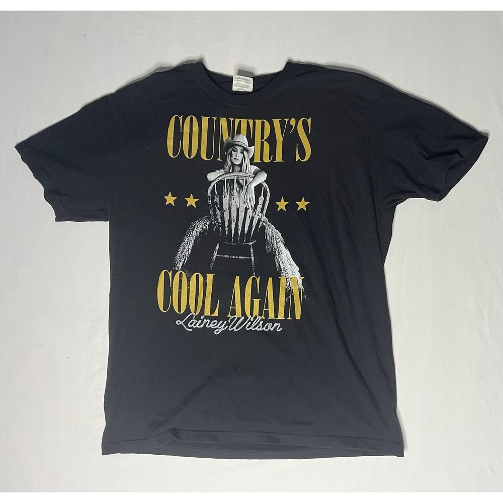 Lainey Wilson Country's Cool Again Tour Concert T Shirt Men's Size XL Black